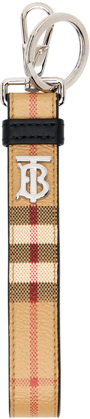 burberry check key chain|burberry keychain ssense.